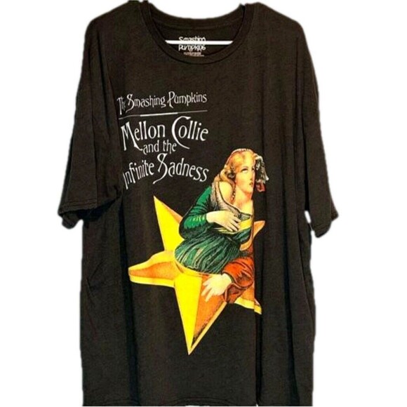 Smashing Pumpkins Other - The Smashing Pumpkins T-shirt Mens XL Gray Concert Band Official Mellon Collie